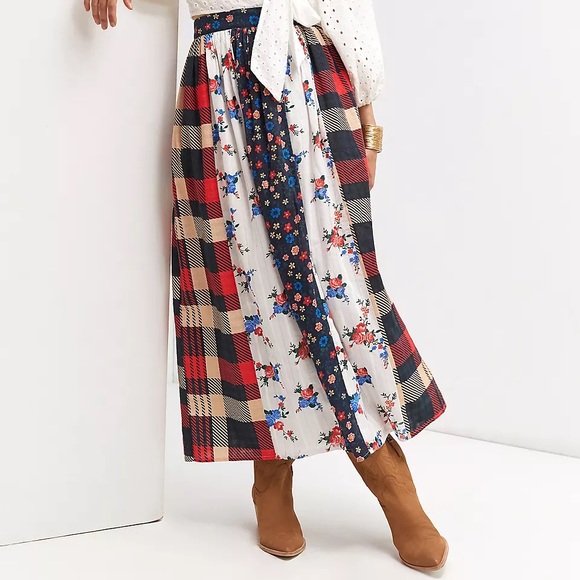 Anthropologie Dresses & Skirts - Anthropologie Let Me Be Contast Maxi Skirt